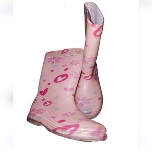 Splosh Pink Patterned Women's Rain Boots